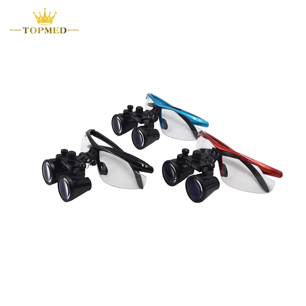 Dental Equipment Surgical Eye Loupes 2.5X Magnification with LED