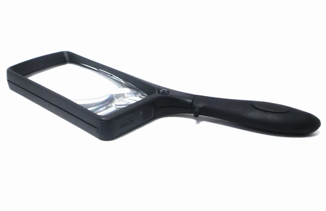 Handheld Rectangular Magnifier with LED Acrylic Optical Lens Portable Reading Magnifier