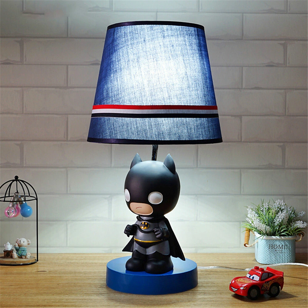 Nordic Spider Bat Super Hero Table Lamp Children&prime;s Room Cartoon Bedside Kids Table Lamp (WH-MTB-59)