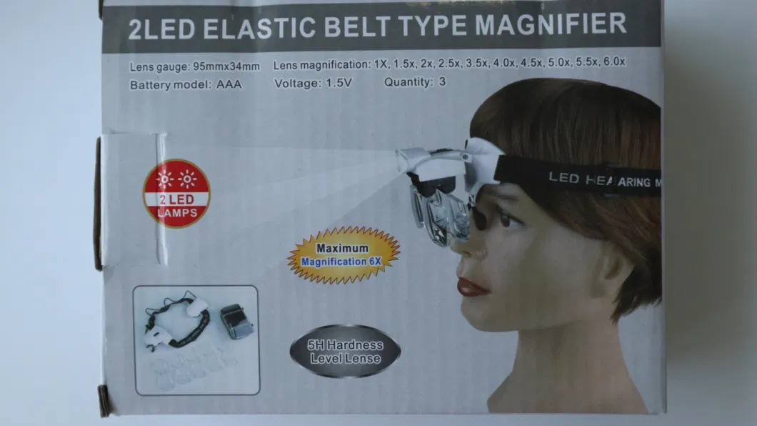 2 LED Elastic Belt Type Magnifier