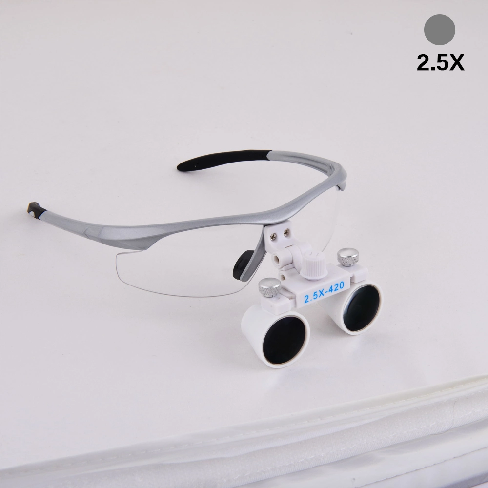 Dental Wholesale Loupes 2.5X 3.5X Professional Magnifying Glass Portable Surgical Magnifying Glass Bright LED Light Ultra-Lightweight
