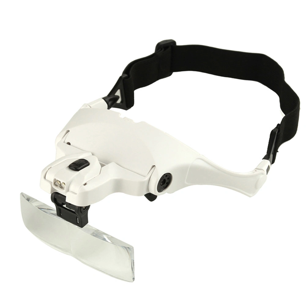 LED Eyeglass Headband Visor Magnifier LED Magnifying Glass (BM-MG3020)