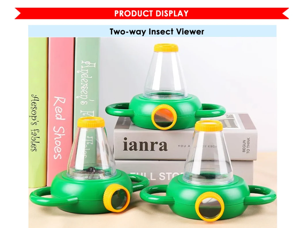 Foska Stationery ABS+PMMA 5 Times 2 Way Insect Viewer