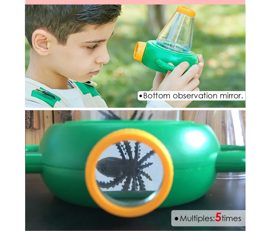 Foska Stationery ABS+PMMA 5 Times 2 Way Insect Viewer
