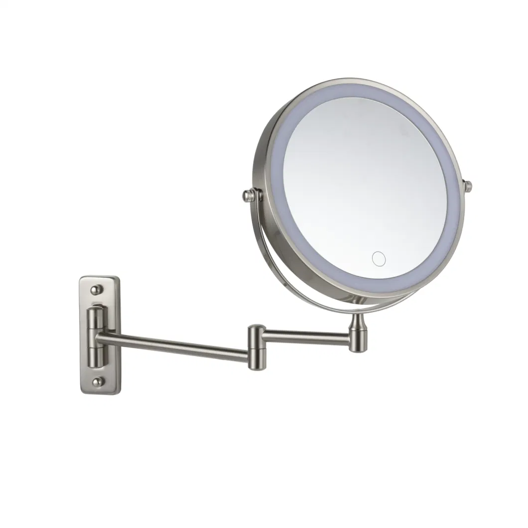 Greenfrom 8 Inches Rechargeabel LED Wall Mount Mirror Magnifying Glass