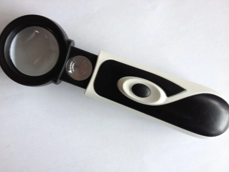 2LED Soft Rubber Handle Magnifier