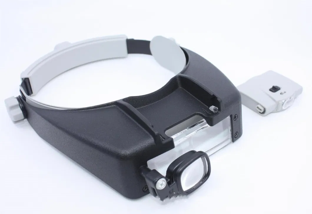 2LED Head Magnifier 2 Lens Head Wearing Magnifier Reading Magnifying Glass