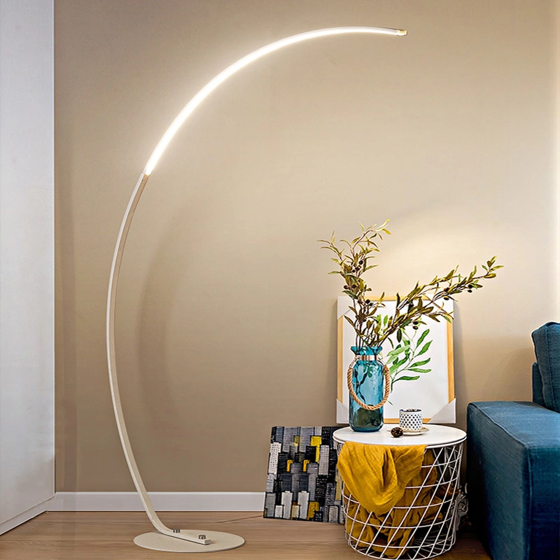 Nordic Arc Shape Floor Lamp Modern LED Dimmable Remote Control Arc Floor Lamp (WH-MFL-10)