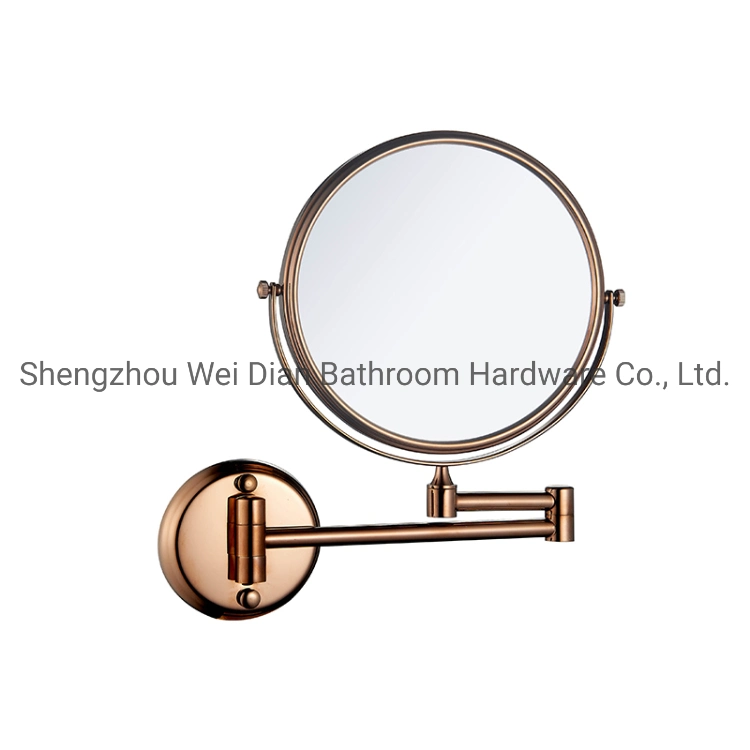Rose Gold Double Sided Magnifying Makeup Mirror Vanity Cosmetic Mirror