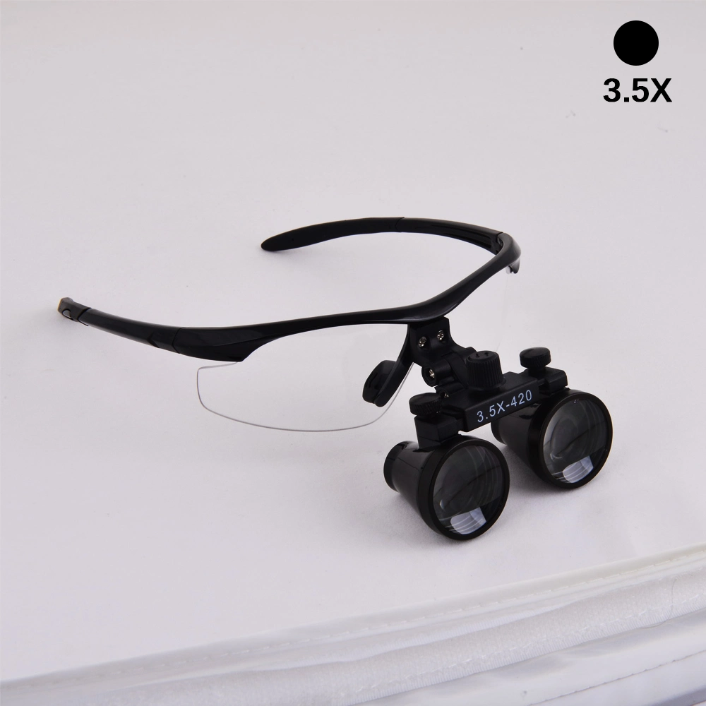 Dental Wholesale Loupes 2.5X 3.5X Professional Magnifying Glass Portable Surgical Magnifying Glass Bright LED Light Ultra-Lightweight