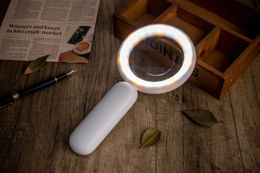 21 LED Handheld Magnifier Reading Lens Magnifying Glass