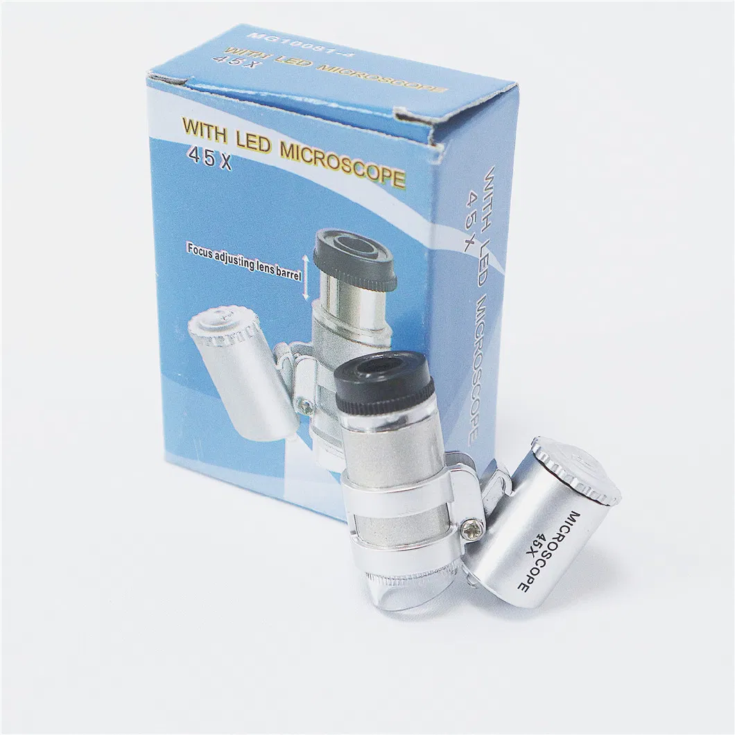 45X Portable Mini Jewelry Microscope Identification Antique Jewelry Magnifier