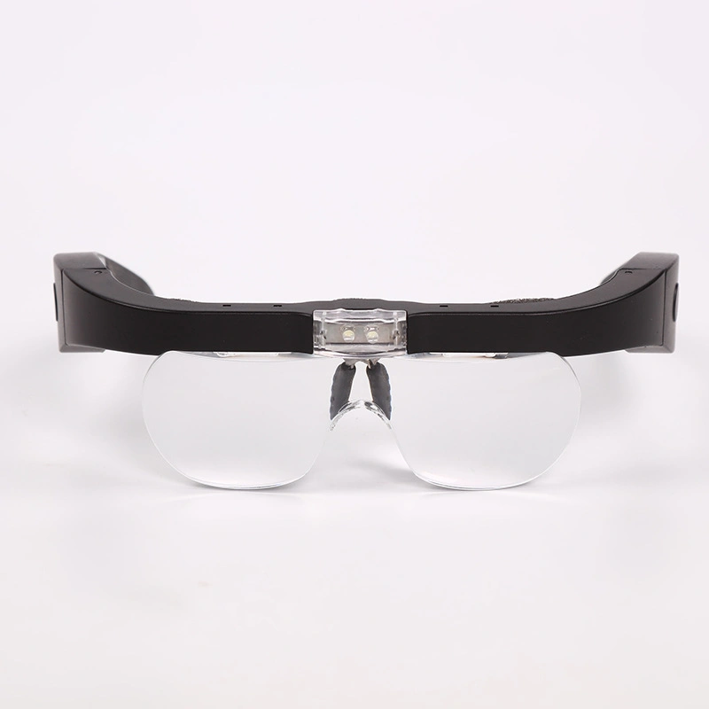 LED Illuminated Glasses Magnifier Tattoo Beauty Surgical Eyeglass USB Magnifying Glass Reading Magnifier