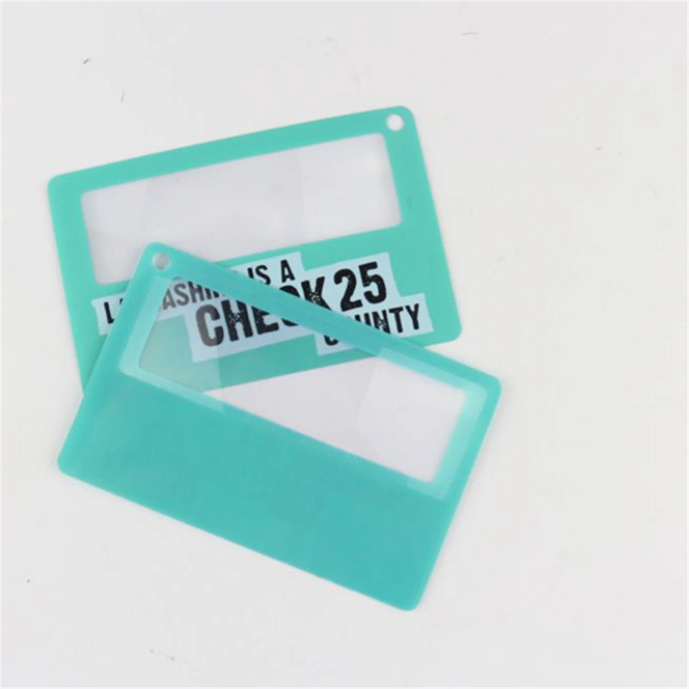 PVC 3X Ultrathin Credit Card Magnifier for Reading