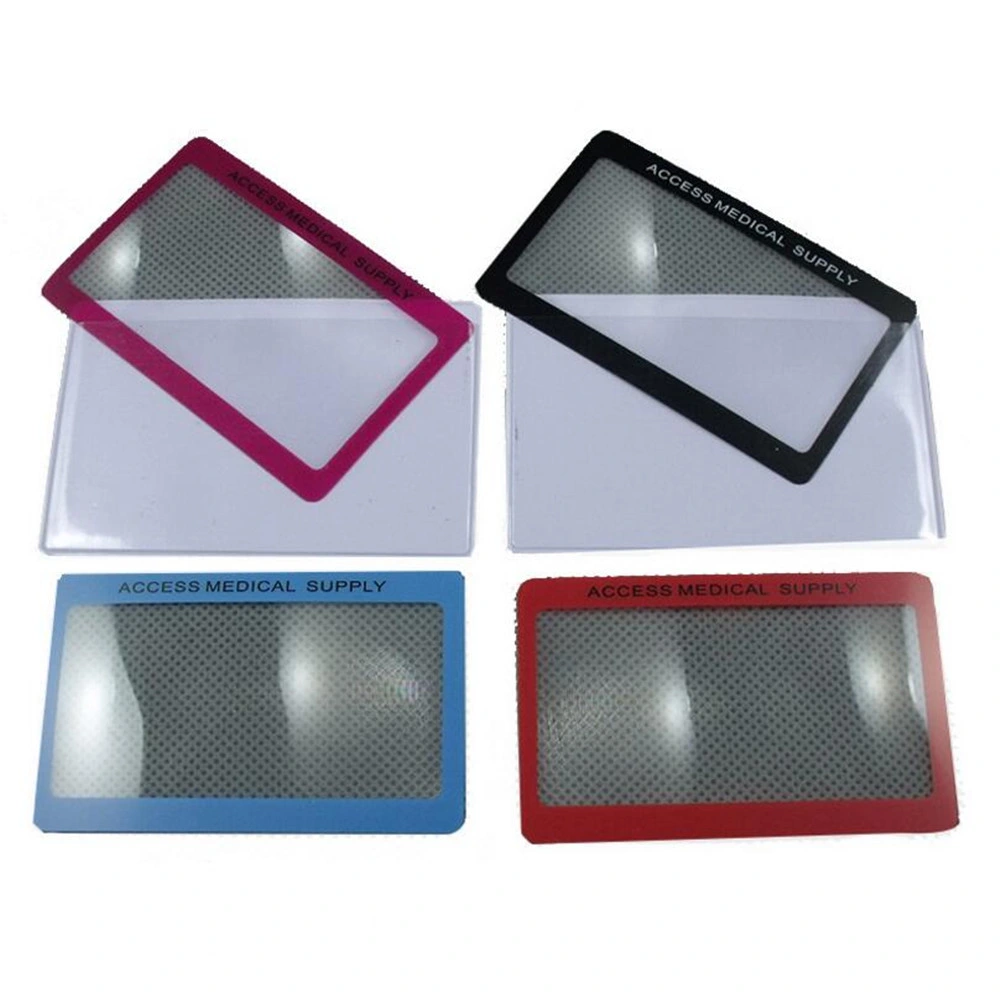 PVC 3X Ultrathin Credit Card Magnifier for Reading