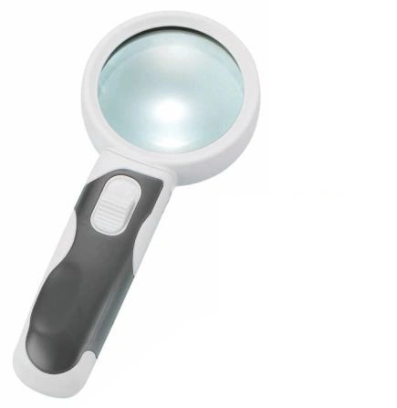 2 LED Handheld Magnifying Glass Magnifier 6X Magnification Power (BM-BG1008)