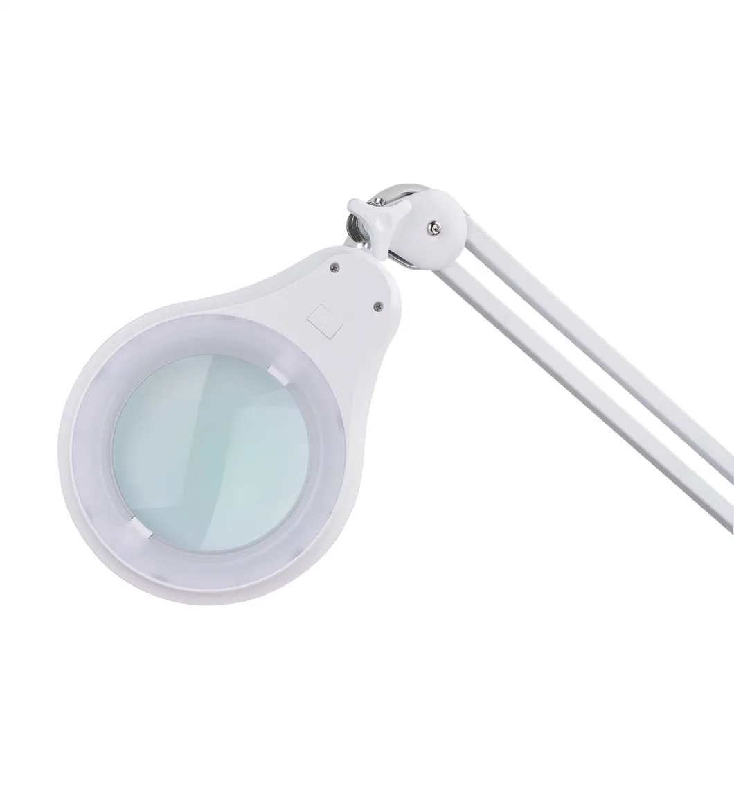 Table Clamp Mount Magnifier Optical Glass LED Magnifying Lamp (BM-9003LED-TS)