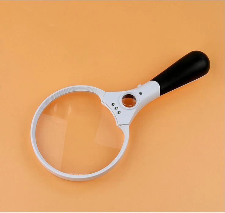 Hot Selling Extra Large LED Handheld Magnifying Glass with Light Illuminated Reading Magnifier