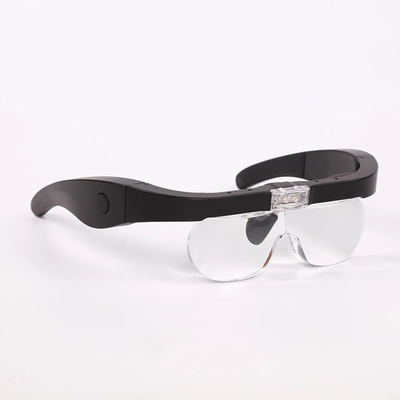 LED Illuminated Glasses Magnifier Tattoo Beauty Surgical Eyeglass USB Magnifying Glass Reading Magnifier