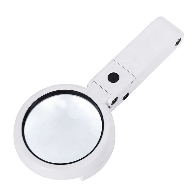 LED Magnifying Glass USB Hands Free 5X 11X for Reading