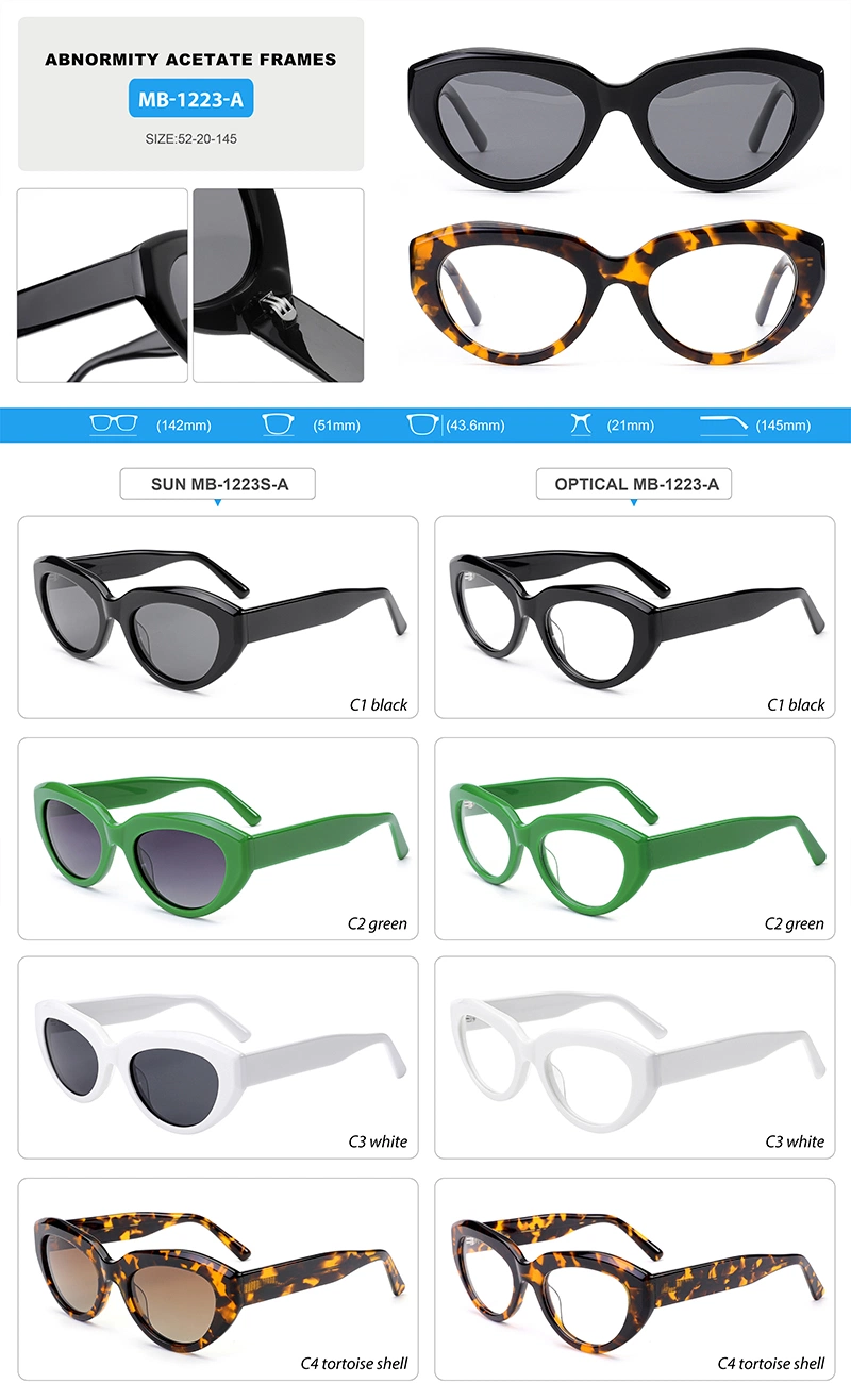 Crasy Selling Classic Acetate Frame Trendy Display Case Prescription Brand Eyewear