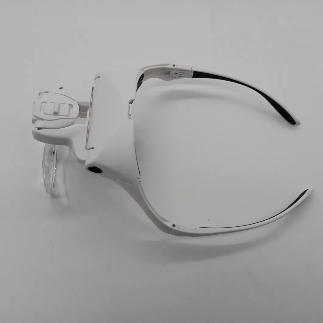 New Style 1.0X1.5X2.0X2.5X3.5X LED Head Mounted Phone Repair Magnifier