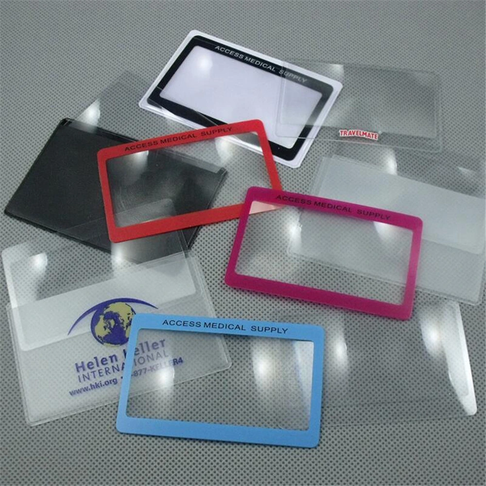 PVC 3X Ultrathin Credit Card Magnifier for Reading