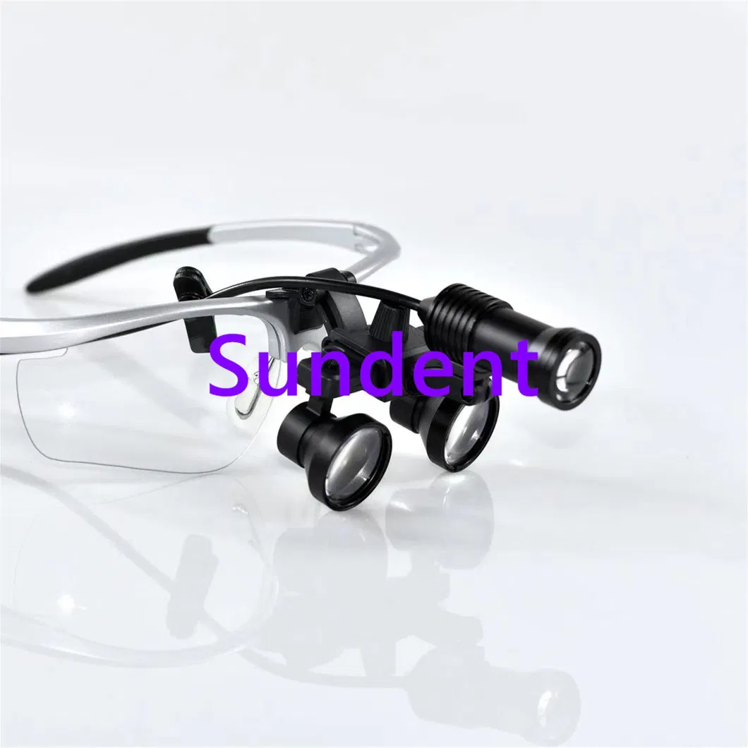 Dental Lab Equipment Dental Surgical Loupe LED Light 2.5X-3.5X Magnifying Glass