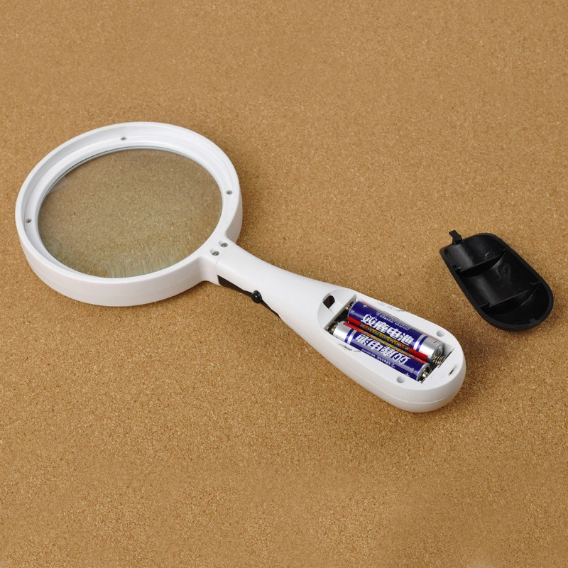 Illuminated Handheld LED Magnifier Portable Lamp Magnifying Glass