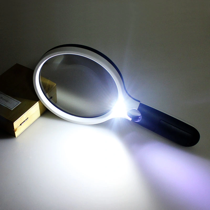 4 LED Handheld Magnifying Glass with Dual Glass - Magnifier (BM-MG4186)