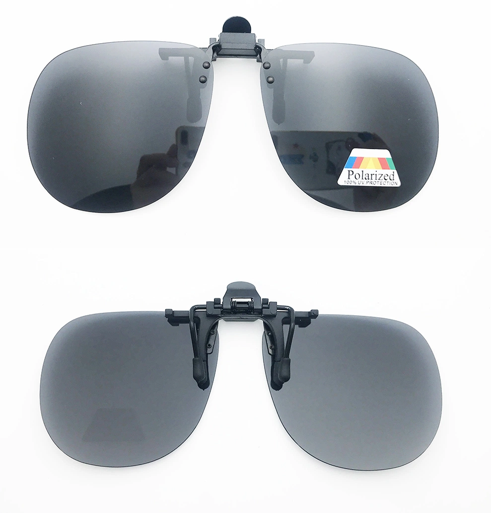 2024 New Smoke Black Lens Men Original Design Clip on Sunglass