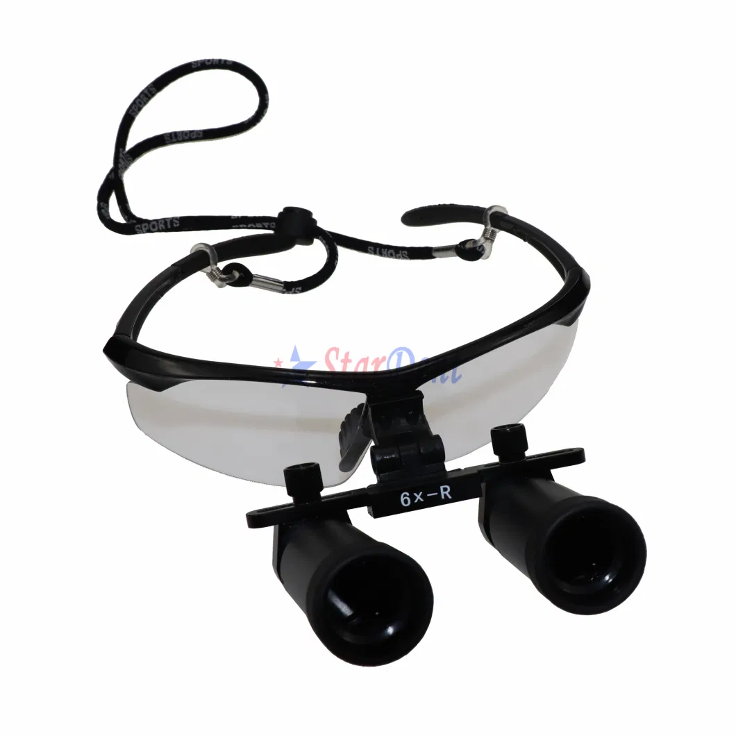 Doctor Operation 6.0X Magnification Dental Surgical Loupes Frame Plastic Glasses with Antifog Good Quality with Clear Image Medical Magnifying