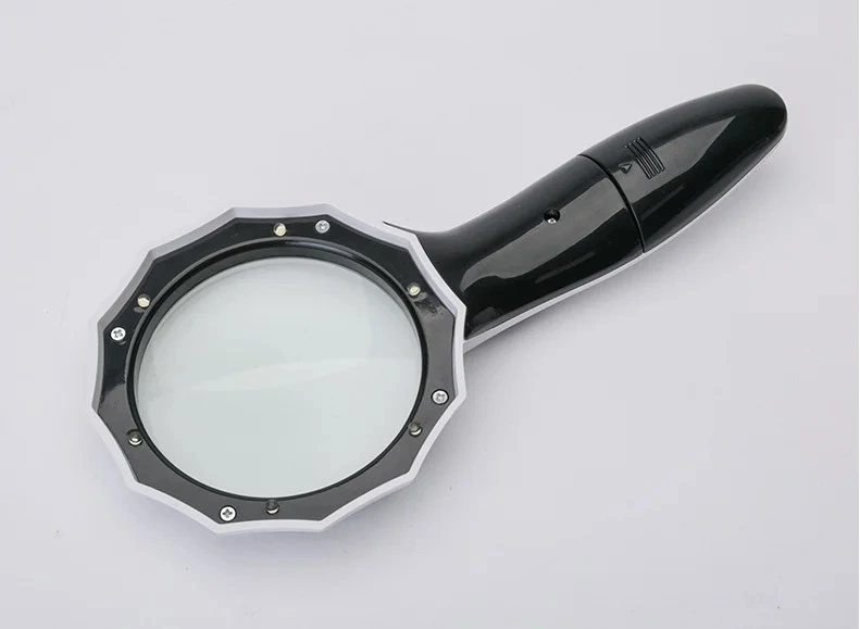 6 LED Umbrella Shaped Handheld High Power Magnifying Glass for Reading Th600556