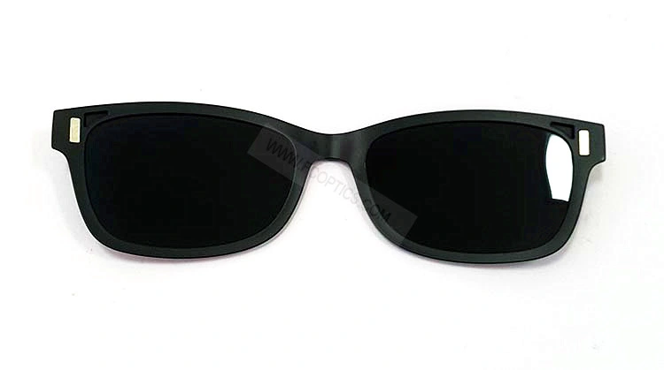 Clip-on Polarized Glasses on Magnifying Optical Frame