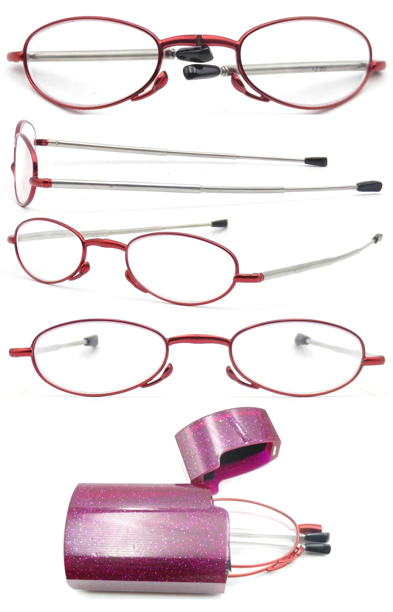 Metal Material Folding Reading Glasses Good Quality Portable Reading Glasses