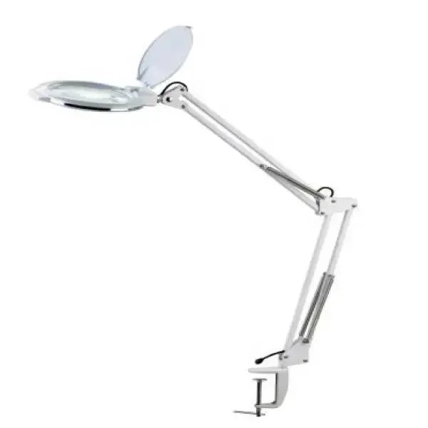 Leenol ESD Bench Top Magnifying Lamp Magnifying Glass for Desk Folding