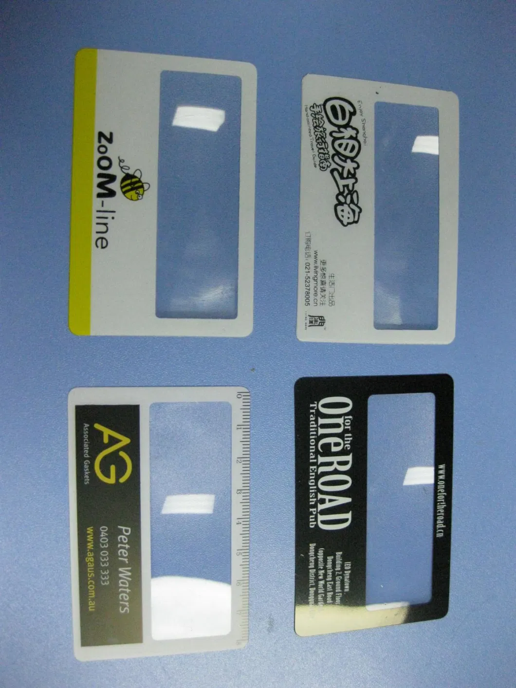 Customized Pocket Size Card Size Plastic Lens Magnifier
