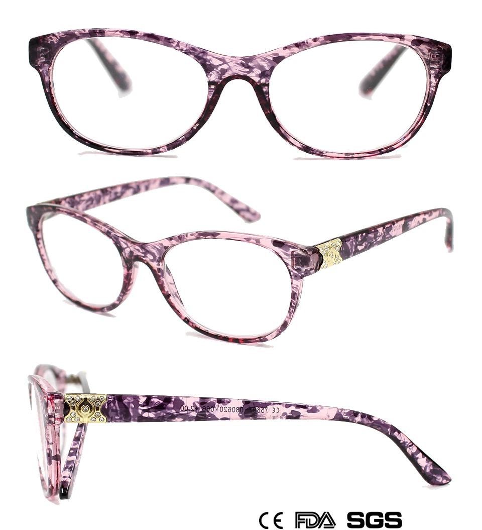 Lady&prime;s Reading Glasses with Paper Transfer and Diamond (M75697)