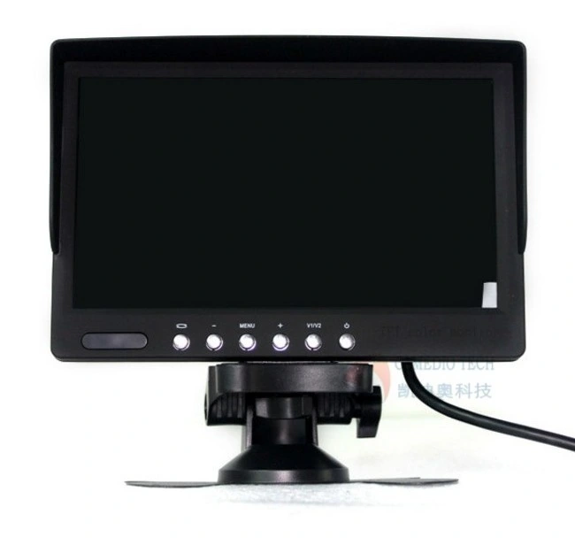 7 Inch Reverse Monitor Stand Adjustable Sunshade Design OSD Manu, Multi Languages