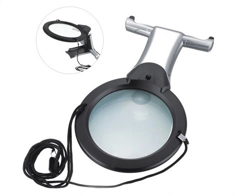 Jumbo Hands Free Magnifying Glass with Light Lanyard Magnifier (BM-MG9002)