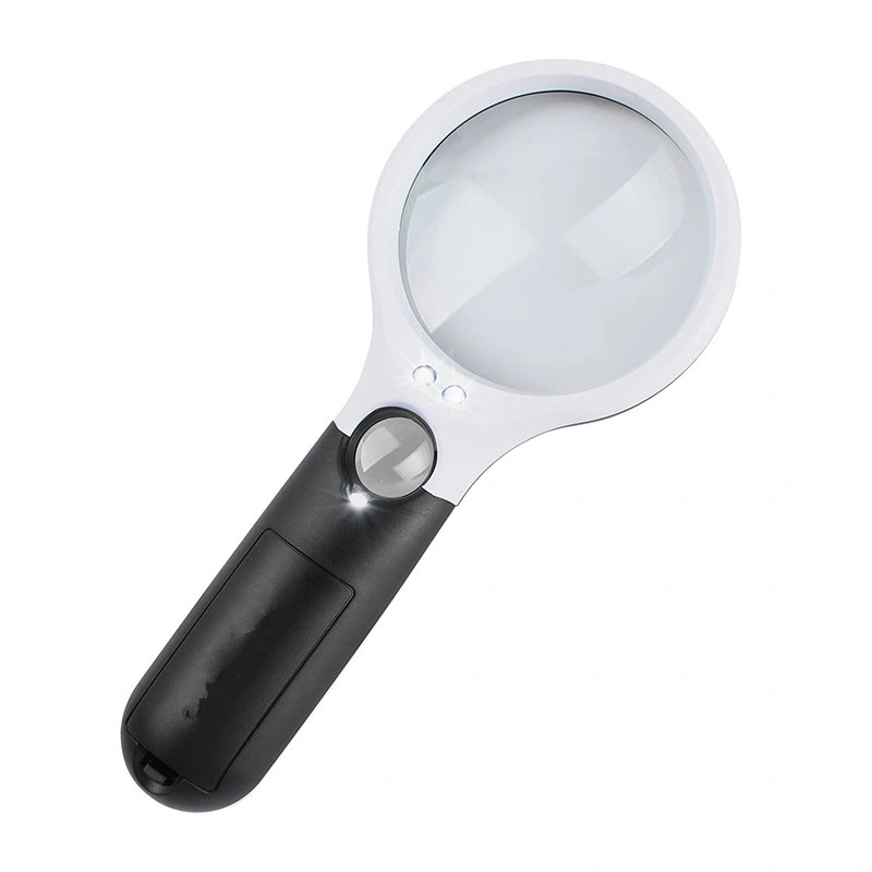 Large Acrylic Optical Lens Magnifier LED Handheld Magnifying Glass (BM-MG4117)