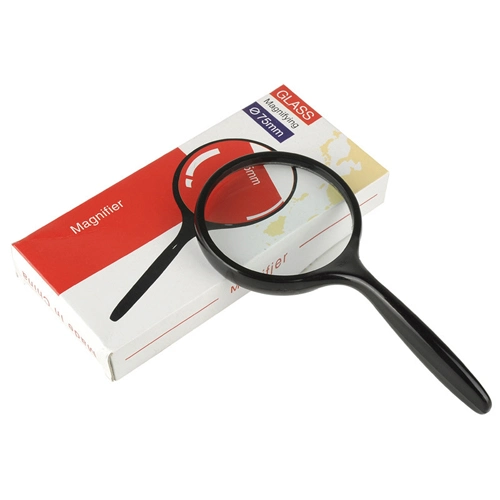 Magnifying Glass Handheld Crank Old Man Reading Newspaper Magnifier