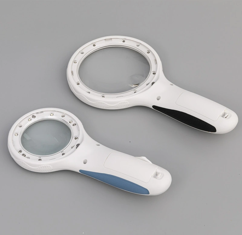 Good Quality Wholesale 9588 2.5X LED Handheld Magnifying Glasses with UV Lamp