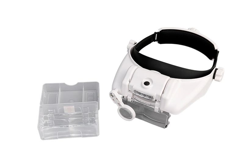 China Made Mg81000-G Magnifier with Five Lens LED Adjustable Head Helmet