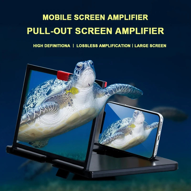 on Stock Mobile Phone Screen Amplifier 10 12 &quot;Desktop Lazy Foldable HD Creative Video Magnifying Screen Magnifier 3D