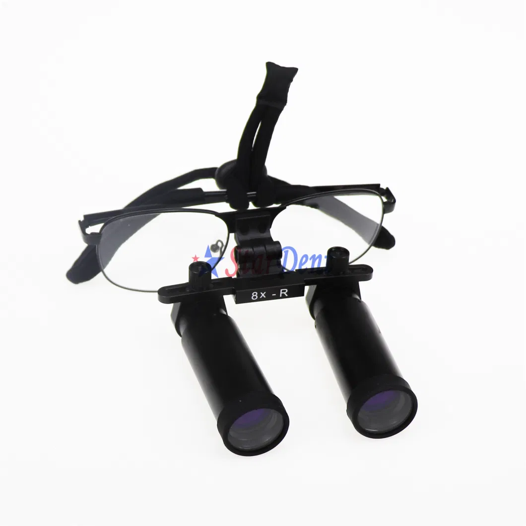 8X High Power Black Dental Surgical Loupes Optical Magnifier Microsurgery Magnifying Glasses