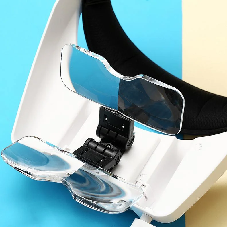 LED Headband Magnifier Helmet Magnifier Dental Visor Magnifying Glass 1.0X, 1.5X, 2.0X, 2.5X, 3.5X, 8X