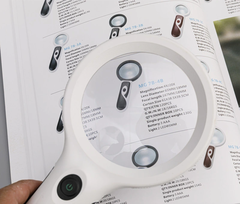 Good Quality Wholesale 9588 2.5X LED Handheld Magnifying Glasses with UV Lamp