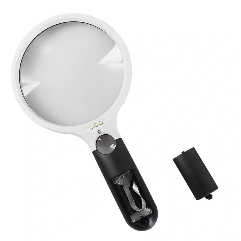 4 LED Handheld Magnifying Glass with Dual Glass - Magnifier (BM-MG4186)