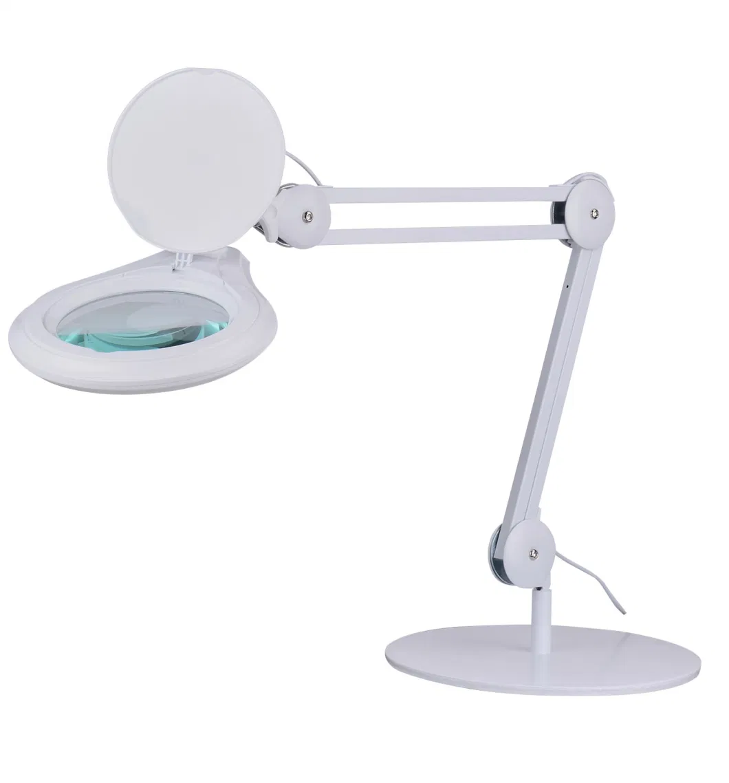 Table Clamp Mount Magnifier Optical Glass LED Magnifying Lamp (BM-9003LED-TS)